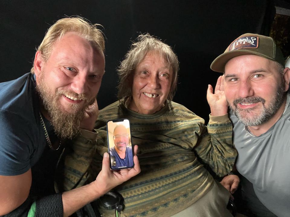 DP Scott Hansen on the right, Gaffer Steve Wallenda on the left and director Scott Goldberg via FaceTime. (Scott Hansen / Digital Thunderdome)