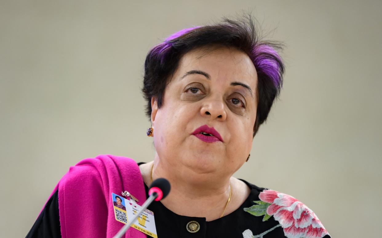Shireen Mazari, the country's human rights minister, said that she had taken up the issue of the 'unacceptable' police comments - Fabrice Coffrini/AFP