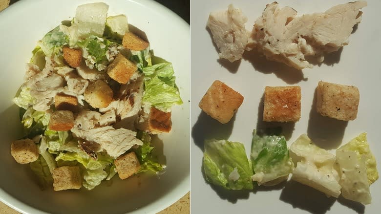 panera caesar salad with chicken