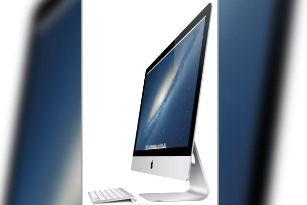 <b>Design und Leistung - Der iMac heute</b><br><br>Von der durchsichtigen Kugel zum flachen Design-Knaller: Die siebte Generation des iMacs von 2012 ist ein Spitzencomputer. Die Apple-Produkte nutzen vor allem Designer, Grafiker und die digitale Bohème. Weil Apple-Geräte teurer als die Konkurrenz und vom Design meist ansprechender sind, gelten sie als cool und elitär. (Bild: Apple)