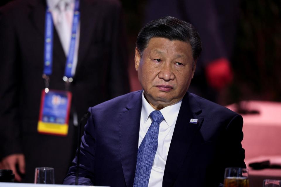 中國國家主席習近平11月16日在舊金山參家APEC峰會。路透社