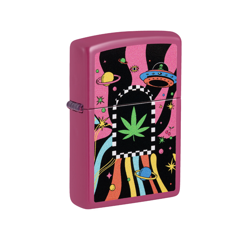 <p><a href="https://www.zippo.com/collections/lighters/products/cannabis-design-color-image-frequency" rel="nofollow noopener" target="_blank" data-ylk="slk:Shop Now;elm:context_link;itc:0;sec:content-canvas" class="link rapid-noclick-resp">Shop Now</a></p><p>Cannabis Design Lighter</p><p>Zippo</p><p>$31.95</p>