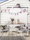 <p> Use strings of bunting to decorate your she shed ideas, for a charming look inspired by summer fairs and country cottages. Whether you opt for ditzy florals, soft pastels, or bold patterns in rich colors, it&apos;s a quick and inexpensive update to make.&#xA0; </p> <p> Use inside and out, depending on the season. It makes a lovely backdrop for an afternoon tea on a sunny day.&#xA0; </p>