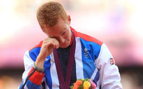 Tears of joy: Rutherford holds great memories of his 2012 Olympic gold medal win at the stadium - Tears of joy: Rutherford holds great memories of his 2012 Olympic gold medal win at the stadium   - Credit: PA