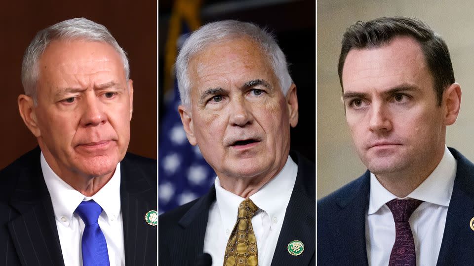 Ken Buck, Tom McClintock, and Mike Gallagher are three House Republicans who voted against impeaching Mayorkas. - AP, Getty, Reuters