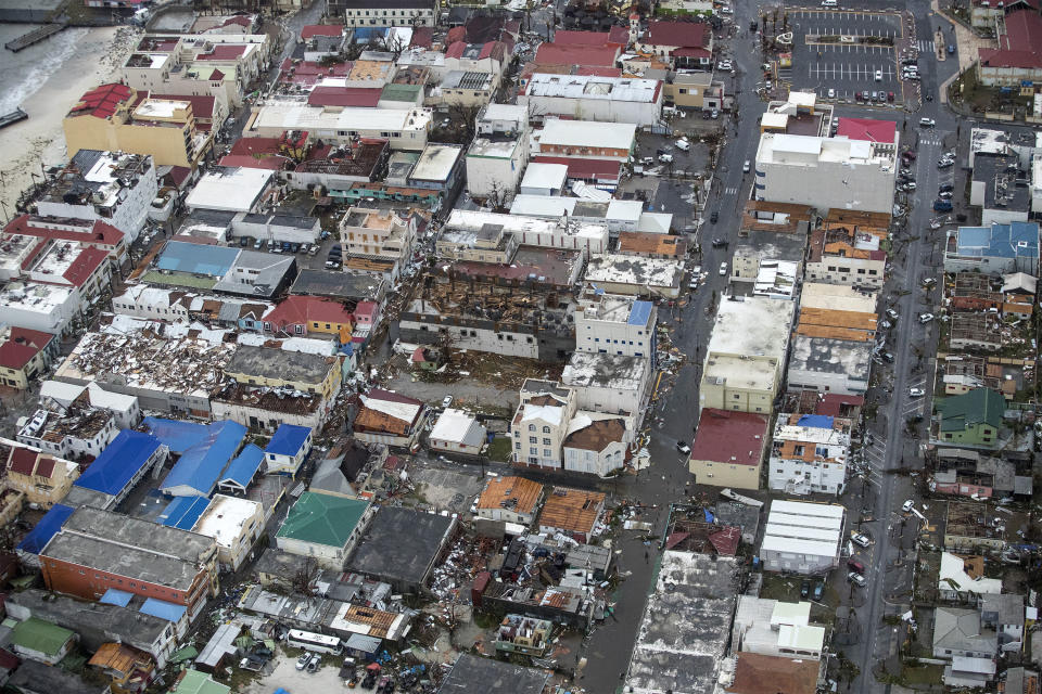 Aerial photos of Hurricane Irma destruction