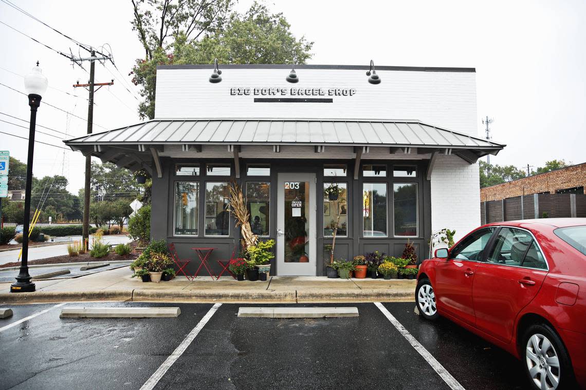 Big DomÕs Bagel Shop is a tiny shop in downtown Cary just around the corner from owners’ Amber and Zach Faulisi’s restaurant Pizzeria Faulisi.