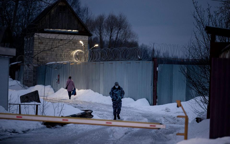 Alexei Navalny is serving his time at a notorious prison colony 120 kilometres east of Moscow, described as "one of the worst" Russian prisons  - Dimitar Dilkoff/AFP