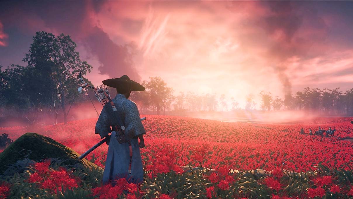  Ghost of Tsushima flower field. . 