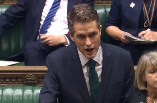 Defence Secretary Gavin Williamson