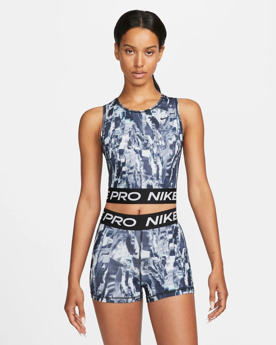 Nike Pro Dri-Fit Allover Print Tank and Shorts