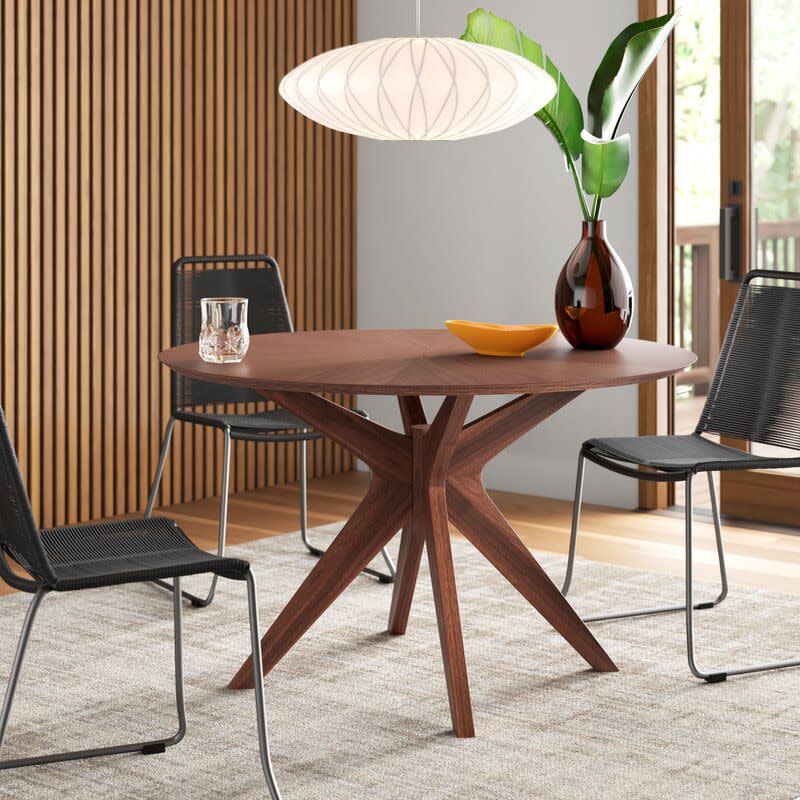 14) Larkin Solid Wood Dining Table