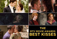 The MTV Movie Awards have many categories you won't find at other award shows, but the one that always stands out the most is Best Kiss. Not just because the competition is tough, but there's always a chance the winners will repeat their lip-locking performance on stage. For this year's awards airing this Sunday night, Robert Pattinson and Kristen Stewart have a shot at taking their fourth consecutive award for "Breaking Dawn - Part 1," but there are some strong challengers. <br><br>Two former winners, Ryan Gosling and Rachel McAdams, are competing against each other this year; Gosling with Emma Stone in "Crazy, Stupid, Love," and McAdams with Channing Tatum in "The Vow." Jennifer Lawrence and Josh Hutcherson are nominated for their smooch in "The Hunger Games." And the long awaited kiss between Hermione Granger and Ron Weasley -- aka Emma Watson and Rupert Grint -- from "Harry Potter and the Deathly Hallows - Part 2" could also take home the Golden Popcorn. <br><br>To get ready for the event, take a look back at some of the past Best Kiss winners who steamed it up both on movie screens and on the show.