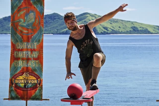 <p>CBS</p> Jake O'Kane on 'Survivor 45'