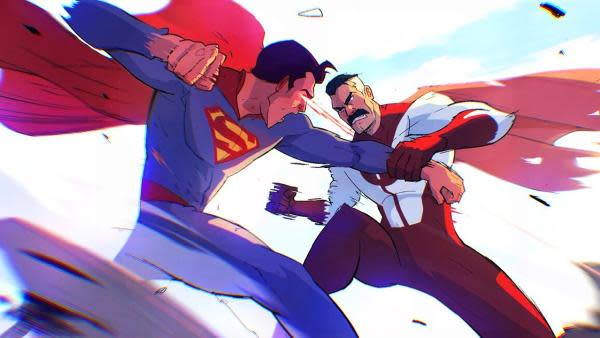 Ilustración de la hipotética batalla entre Superman vs Omni-Man (Fuente: YouTube)