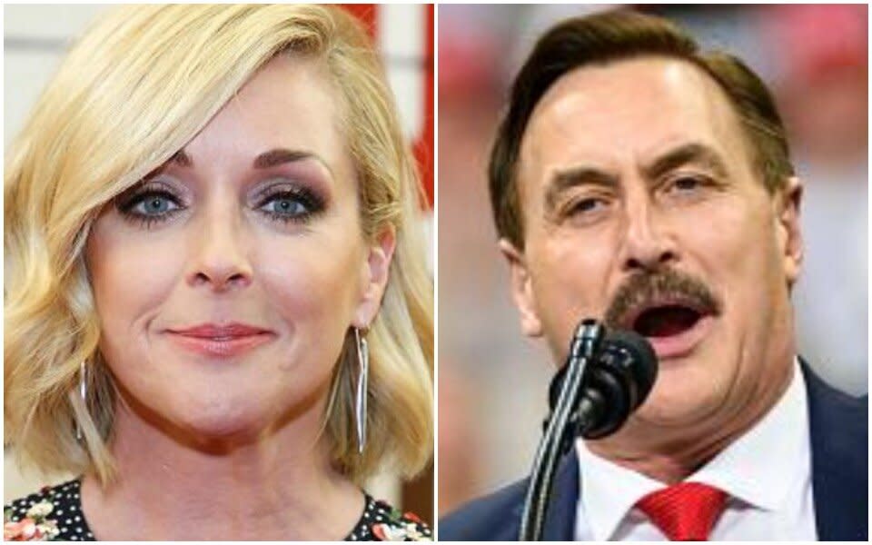 Jane Krakowski and Mike Lindell? Neh-eh, they both say. (Photo: Getty)