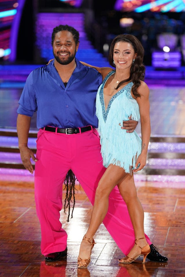 Hamza Yassin and Jowita Przystal during the Strictly Come Dancing Live Tour press launch at the Ultilita Arena, Birmingham