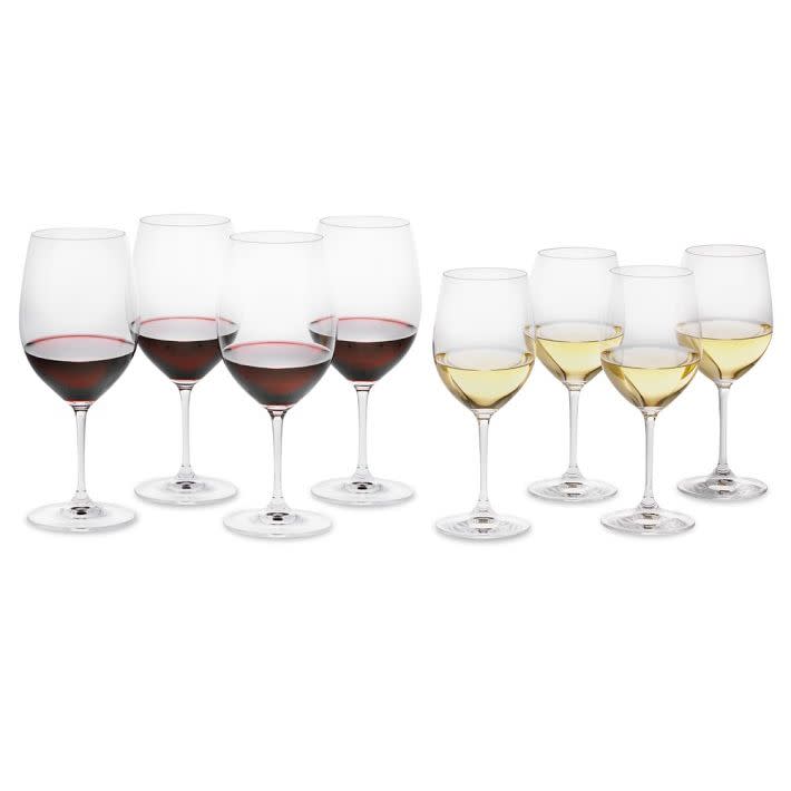 <p><a href="https://go.redirectingat.com?id=74968X1596630&url=https%3A%2F%2Fwww.williams-sonoma.com%2Fproducts%2Friedel-vinum-mixed-wine-glass-gift-set&sref=https%3A%2F%2Fwww.townandcountrymag.com%2Fstyle%2Fhome-decor%2Fg44117547%2Fbest-housewarming-gifts%2F" rel="nofollow noopener" target="_blank" data-ylk="slk:Shop Now;elm:context_link;itc:0;sec:content-canvas" class="link rapid-noclick-resp">Shop Now</a></p><p>Riedel Vinum Mixed Gift Set, Pay 6-Get 8</p><p>williams-sonoma.com</p><p>$195.00</p>