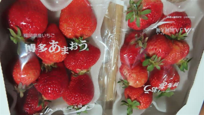 日本草莓示意圖（圖／食藥署提供資料照片）