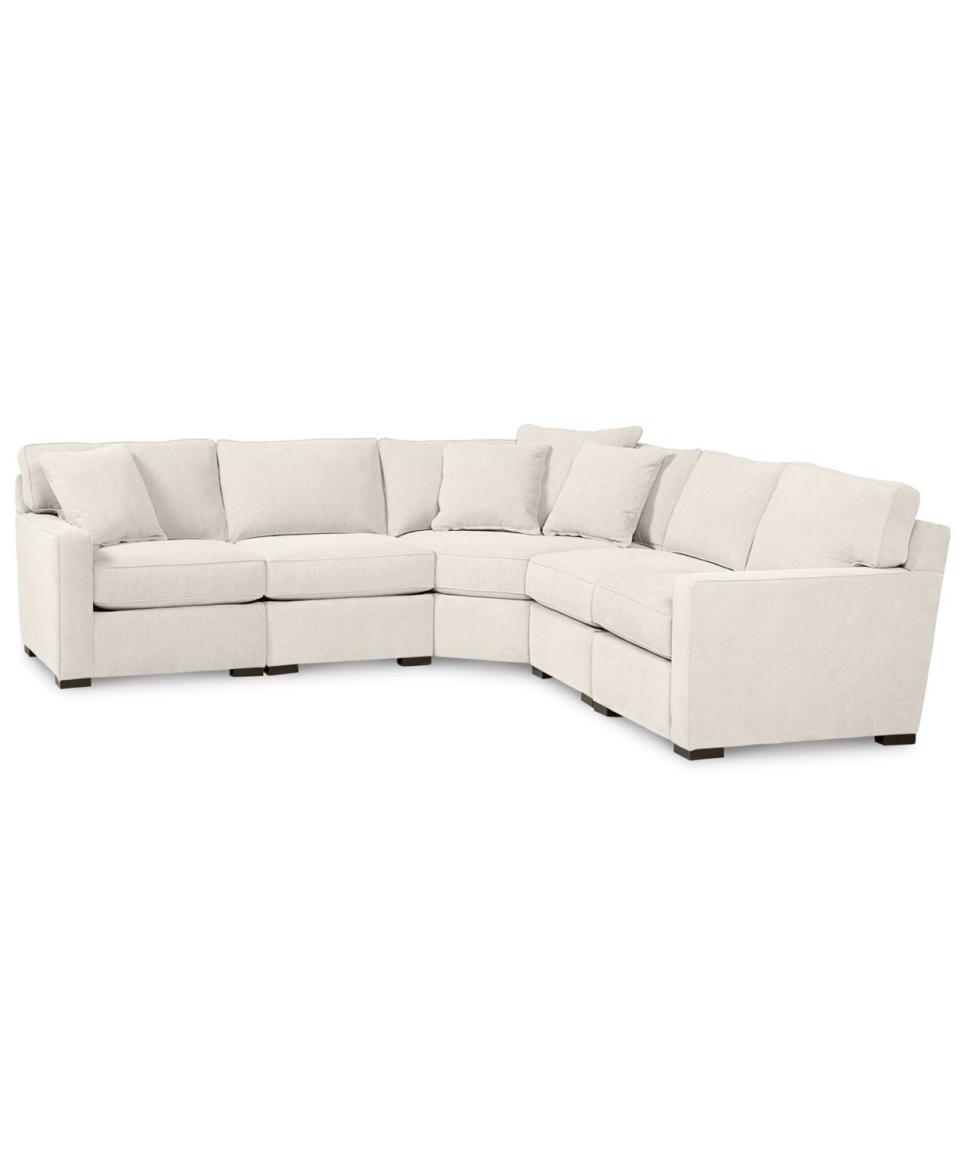 12) Radley Fabric 5-Piece Sectional Sofa