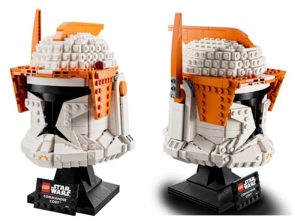 Commander Cody LEGO front and side view.