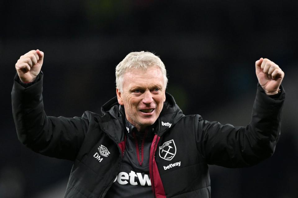 Delighted: Moyes was pleased to see his Hammers side win on the road (Getty Images)