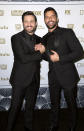 <p>Edgar Ramirez and Ricky Martin arrive at the Fox Golden Globes after-party. (Photo: Willy Sanjuan/Invision/AP) </p>