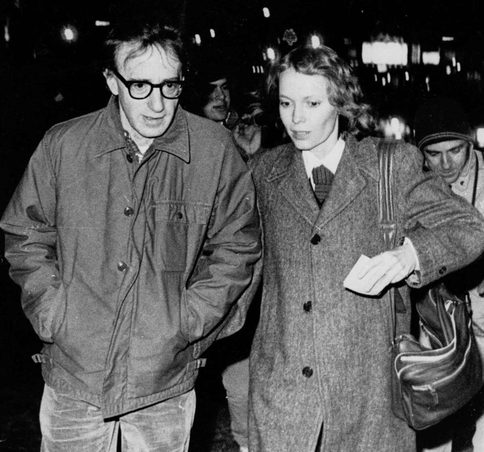 Filmmaker Woody Allen and actress Mia Farrow, photographed in New York in 1984, were romantically involved for more than a decade and collaborated on numerous films.