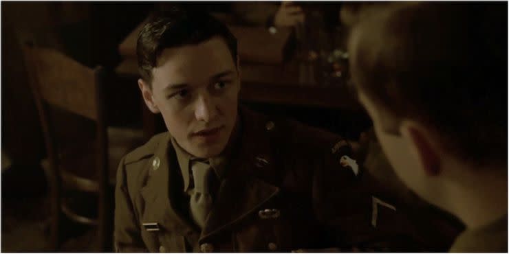 Band of Brothers TV series 2001. James McAvoy  ©HBO