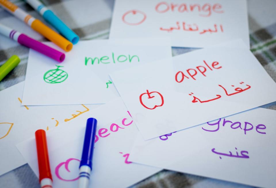 <a href="https://www.shutterstock.com/es/image-photo/arabic-learning-new-language-fruits-name-352866104" rel="nofollow noopener" target="_blank" data-ylk="slk:Eiko Tsuchiya/Shutterstock;elm:context_link;itc:0;sec:content-canvas" class="link ">Eiko Tsuchiya/Shutterstock</a>