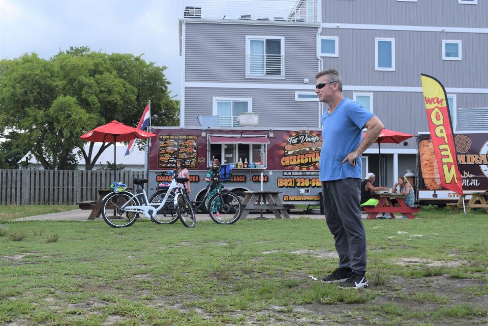 Rick Quill is a co-owner of 203 E. Savannah Road, where food trucks have set up shop this summer.