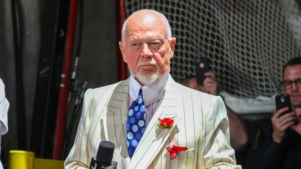 Don Cherry remains unapologetic after being dismissed by Sportsnet for his anti-immigrant comments. (Jonathan Kozub/NHLI via Getty Images)