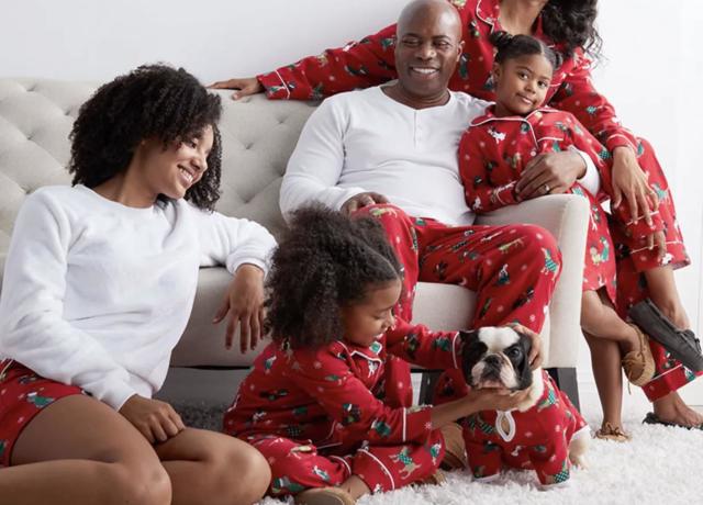 SleepytimePJs christmas Family Matching Black & White Plaid