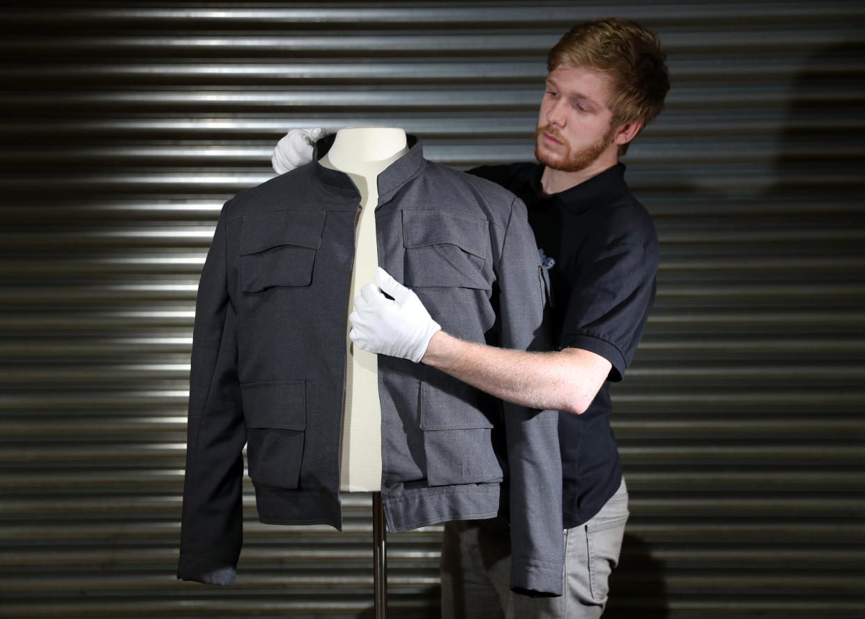 Han Solo’s jacket from The Empire Strikes Back (Credit: Andrew Matthews/PA Wire)