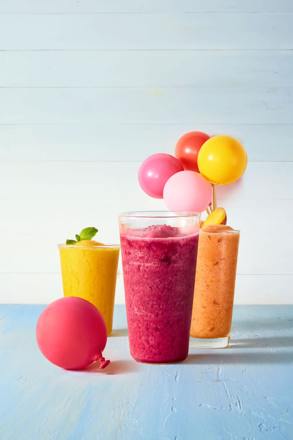 Blend up frosty fruit slushies.