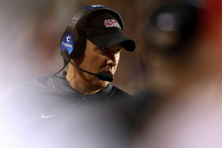 Ole Miss coach Hugh Freeze will have two new coordinators in 2017. (Getty)