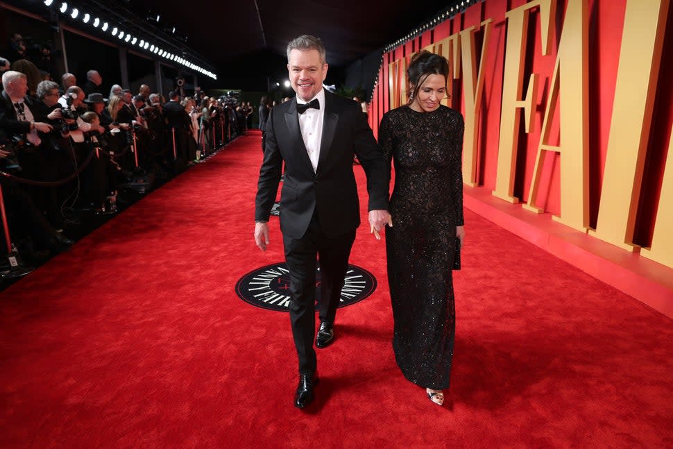 Matt Damon and wife