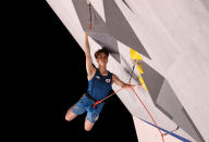 <p>TOKYO, JAPAN - AUGUST 03: Kai Harada of Japan during the Sport Climbing Men's Combined, Lead Qualification on day eleven of the Tokyo 2020 Olympic Games at Aomi Urban Sports Park on August 03, 2021 in Tokyo, Japan. (Photo by Maja Hitij/Getty Images)</p> 