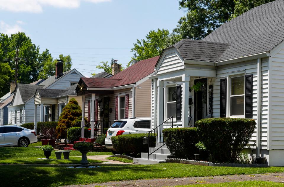 Plato street in the Shawnee neighborhood of Louisville was created by famed American architect and building contractor Samuel Plato. Plato designed many buildings in Indiana, Kentucky, New York and other states that are now listed on the National Register of Historic Places. Plato is recognized as a pioneer in African-American architecture. This street, said one long-time neighbor, is a beloved area that in the 1950s had 22 children on its single block with families that had teachers and factory workers as parents. June 26, 2023.