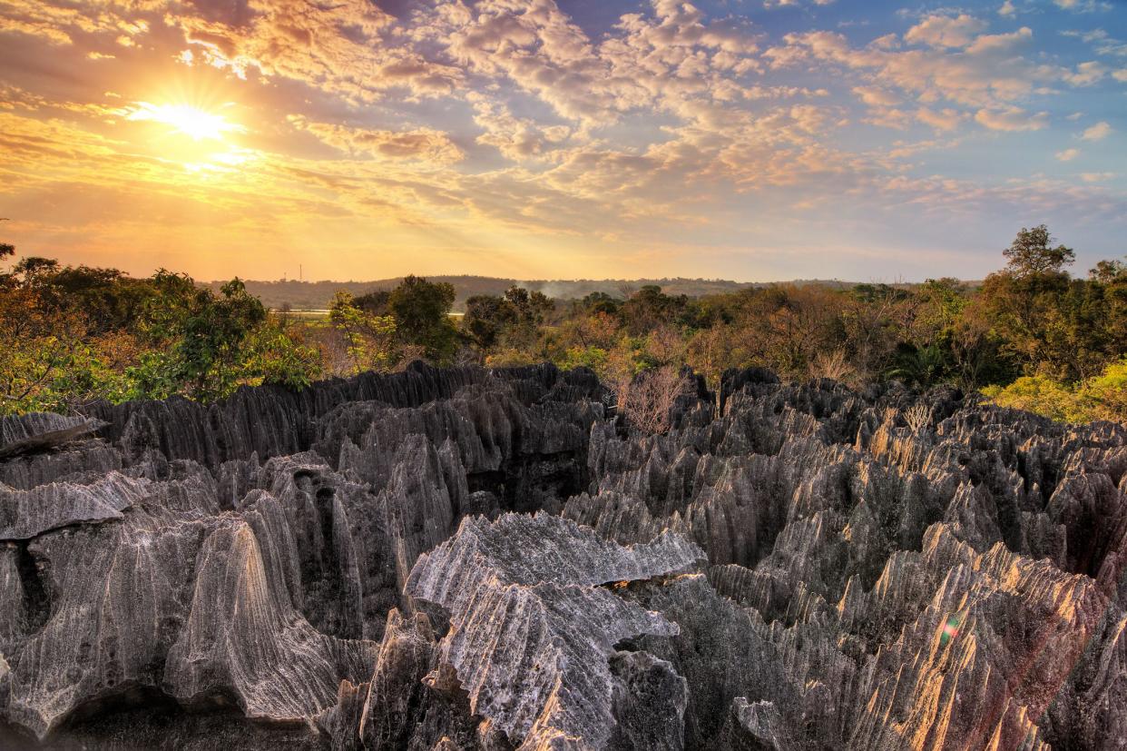 Beautiful scenery of Madagascar's UNESCO World Heritage National Park 