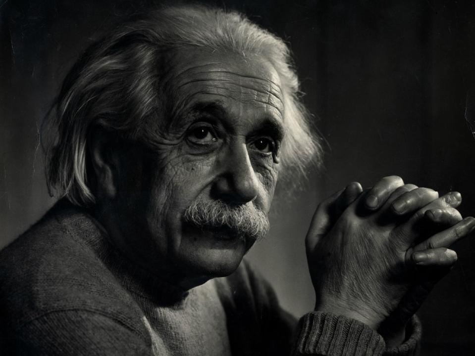 This autographed original portrait of Albert Einstein, taken by famous photographer Yousuf Karsh, is now up for auction.