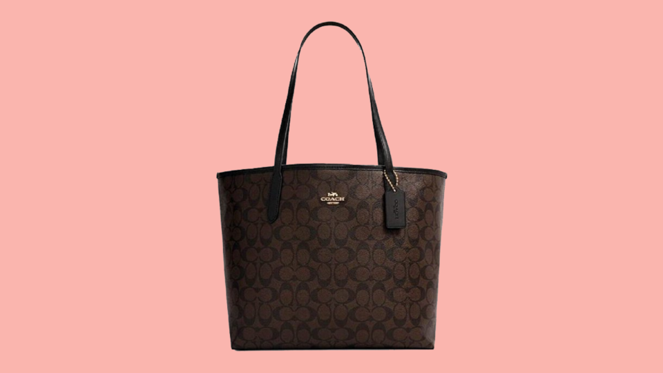 Keep your essentials secure in style with this Coach tote bag on sale at Walmart.