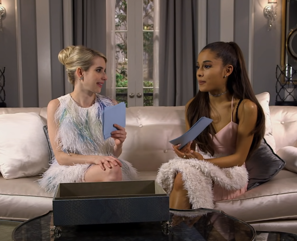 ariana looking away from emma