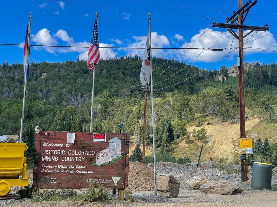 The Caribou ghost town near Nederland, Colorado.