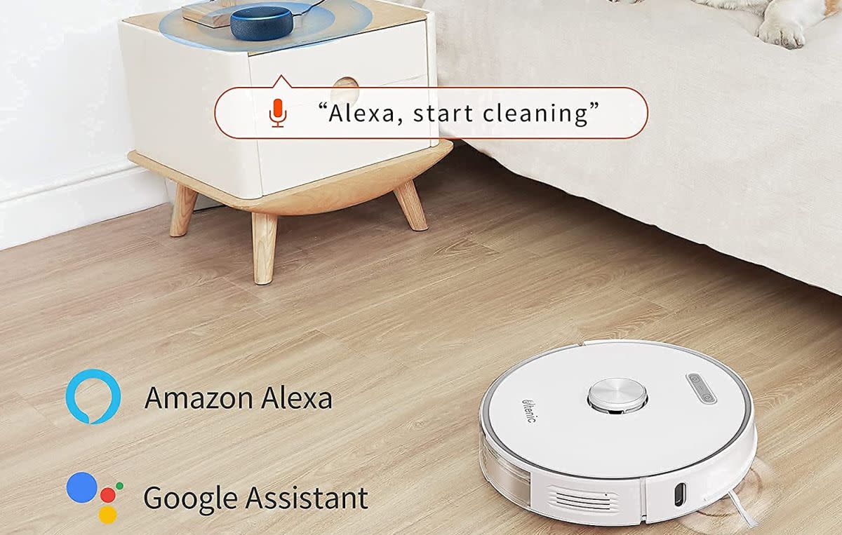 This robot vacuum cleans whenever you ask it to. Let's see a surly teenager do that! (Photo: Ultenic)