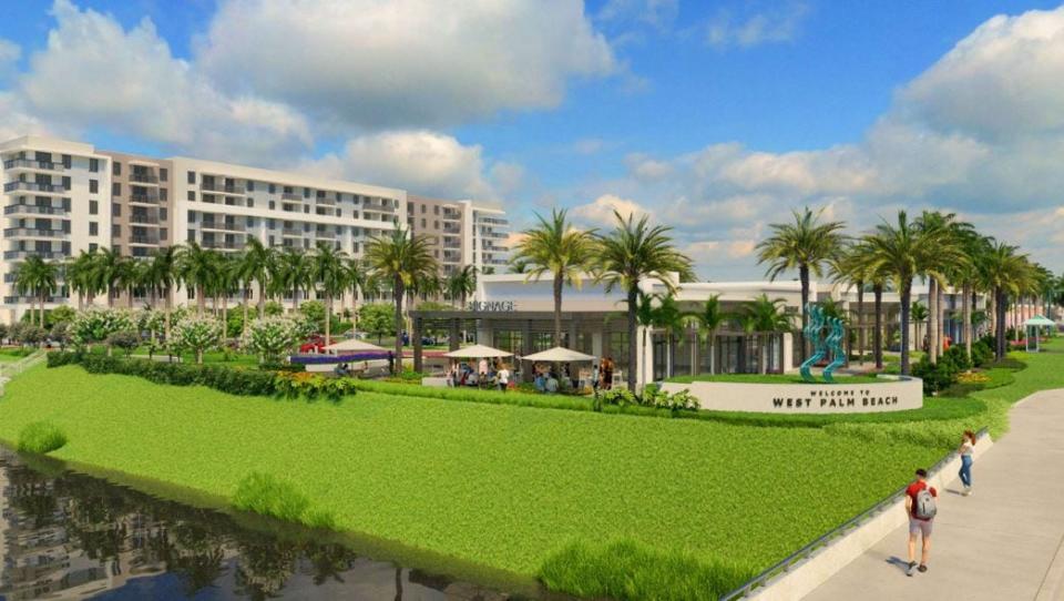 Renderings of the proposed development at 8111 S. Dixie Highway in West Palm Beach.