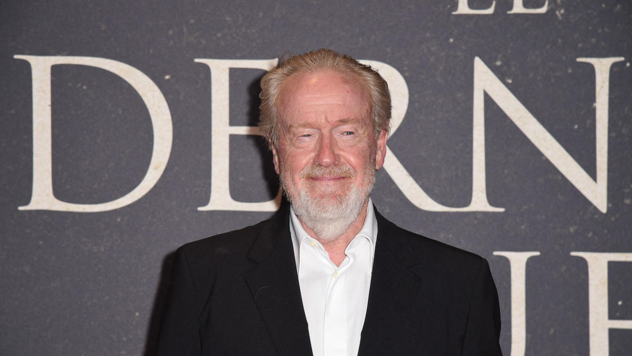  PARIS, FRANCE - SEPTEMBER 24: Ridley Scott attends the French premiere of 20th Century Studios' "The Last Duel" at cinema Gaumont Champs Elysees on September 24, 2021 in Paris, France. 