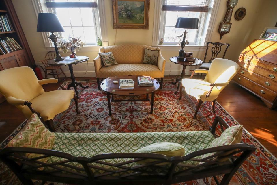 Front parlor in the historic "Todd House" in Shelby County.