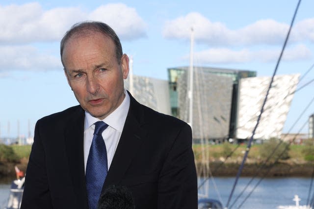 Tanaiste Micheal Martin visit to Belfast