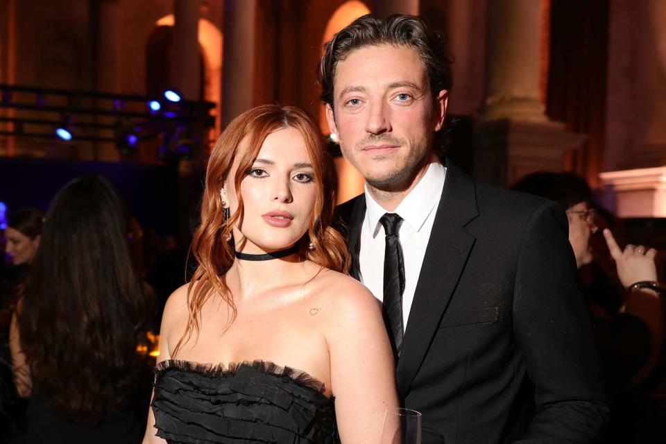 <p>Andreas Rentz/amfAR/Getty</p> Bella Thorne says she and fiancé Mark Emms have only grown closer as their wedding approaches.